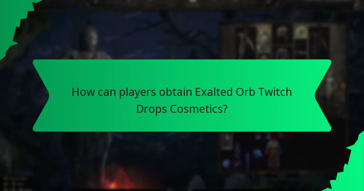 How is the rarity of Exalted Orb Twitch Drops Cosmetics determined?