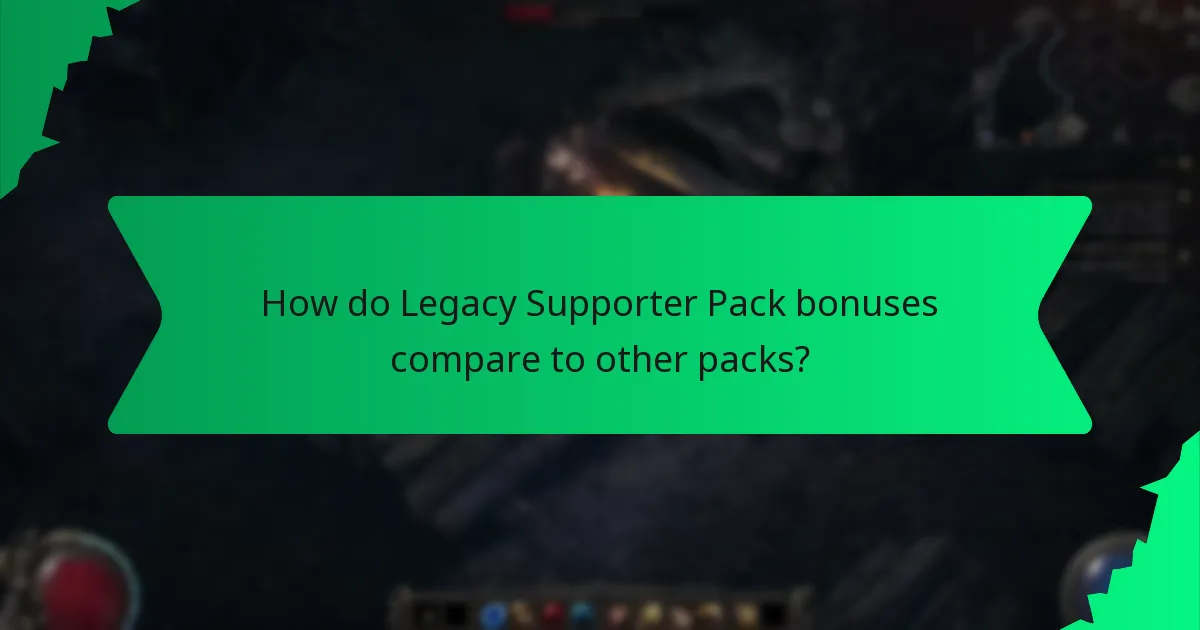 How rare are the bonuses in the Legacy Supporter Pack?