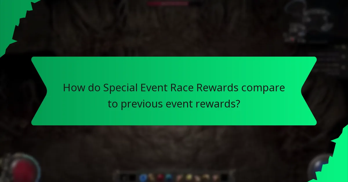 How is the rarity of Special Event Race Rewards determined?