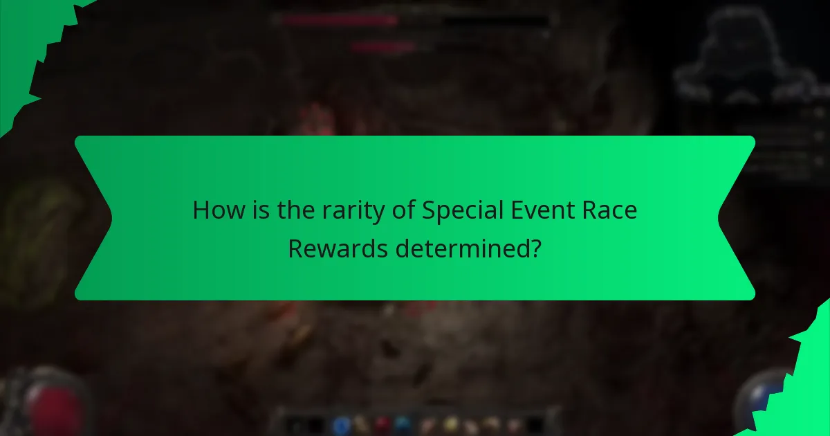 What colours are associated with Special Event Race Rewards?