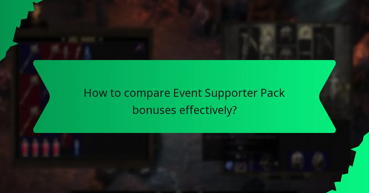How does colour coding relate to Event Supporter Pack bonuses?