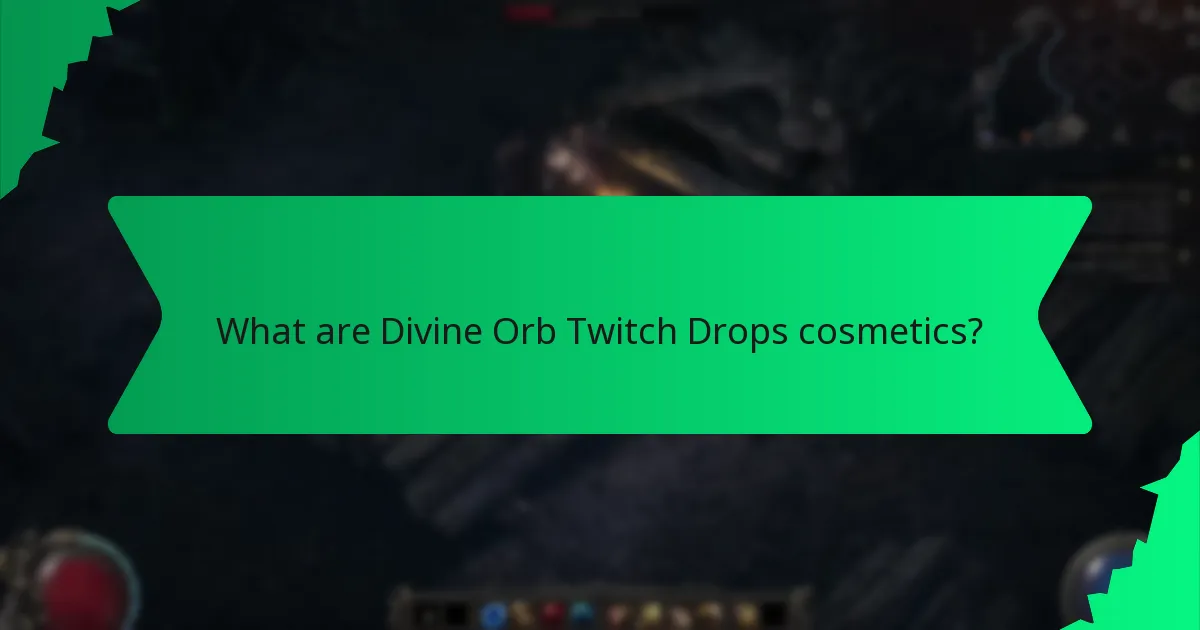 What is the rarity of Divine Orb Twitch Drops cosmetics?