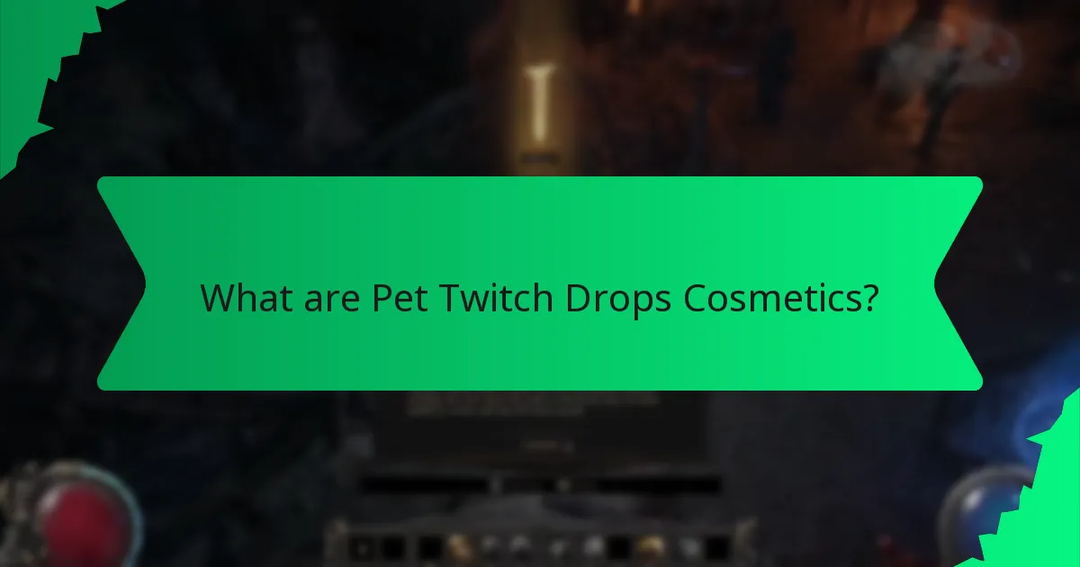 Which colours are available for Pet Twitch Drops Cosmetics?