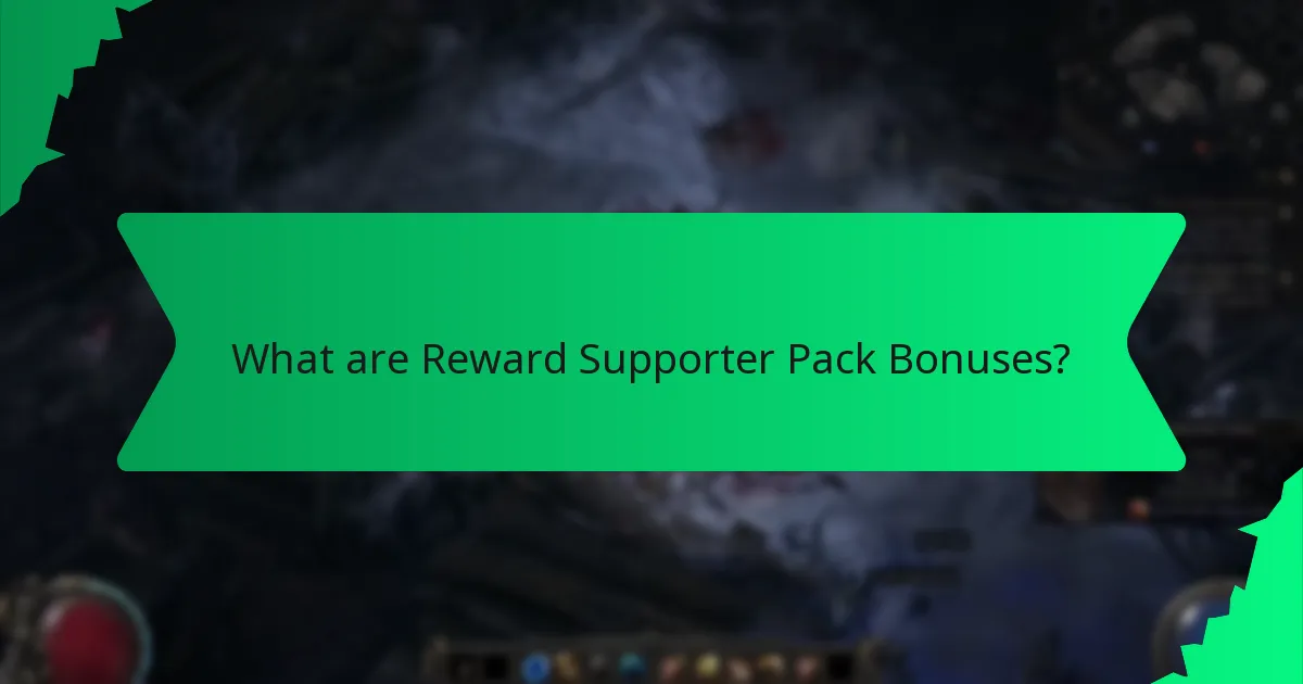 What colours are associated with supporter pack bonuses?