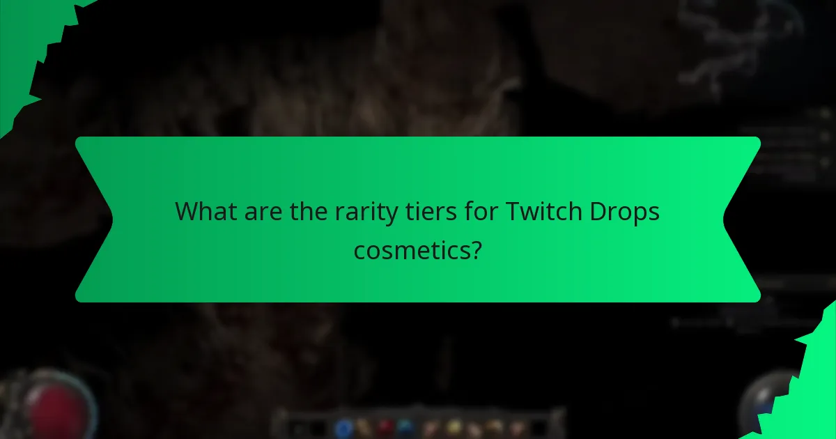 What colour options are available for Twitch Drops cosmetics?