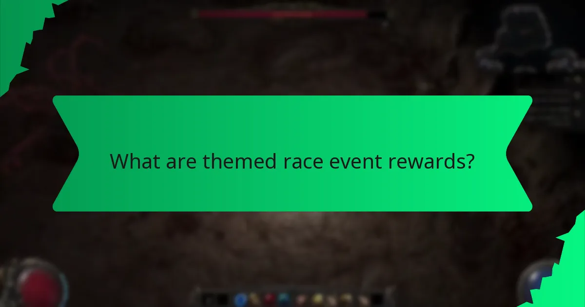 What effects do themed race rewards have?