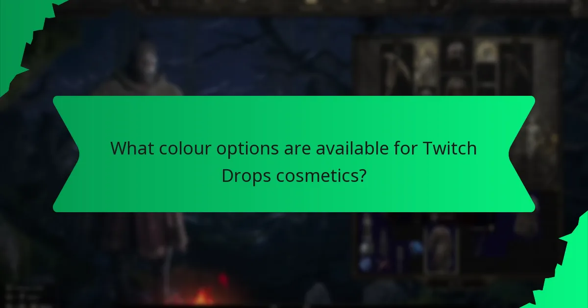 What effects do Twitch Drops cosmetics have?
